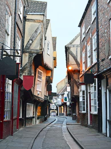 Ulica „rzeźnicza” (Shambles) w Yorkshire, Anglia