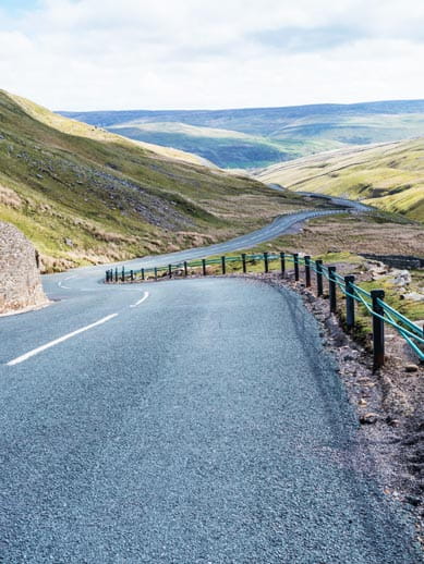 Buttertubs pass in Cornwall, England