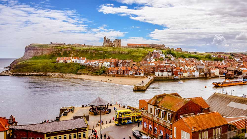 Whitby in Yorkshire, England