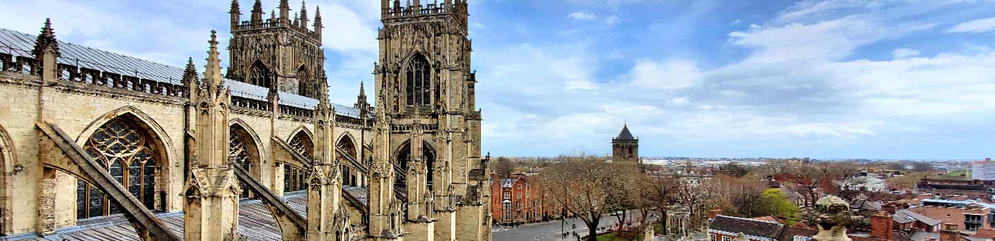 La cathédrale de York dans le Yorkshire, en Angleterre