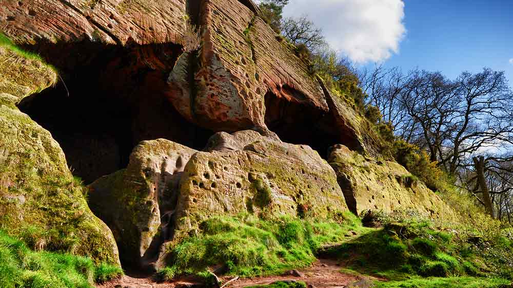 Ancient cave dwellings in Stourbridge