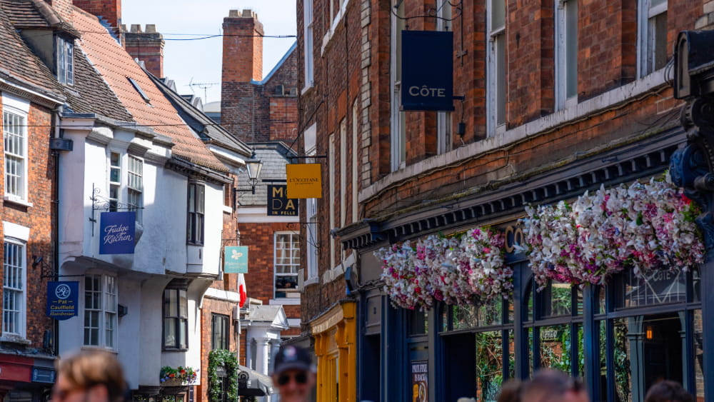 Streets in city of york