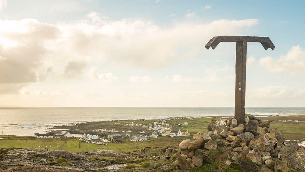 Village de Tory Island dans le comté de Donegal