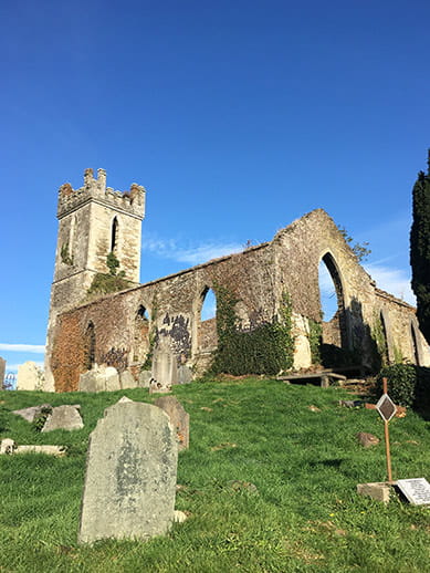 Kasteelruïnes in het graafschap Wicklow