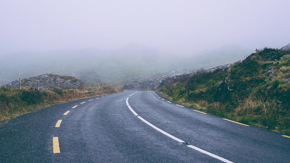 Kustroute in County Kerry, Ierland