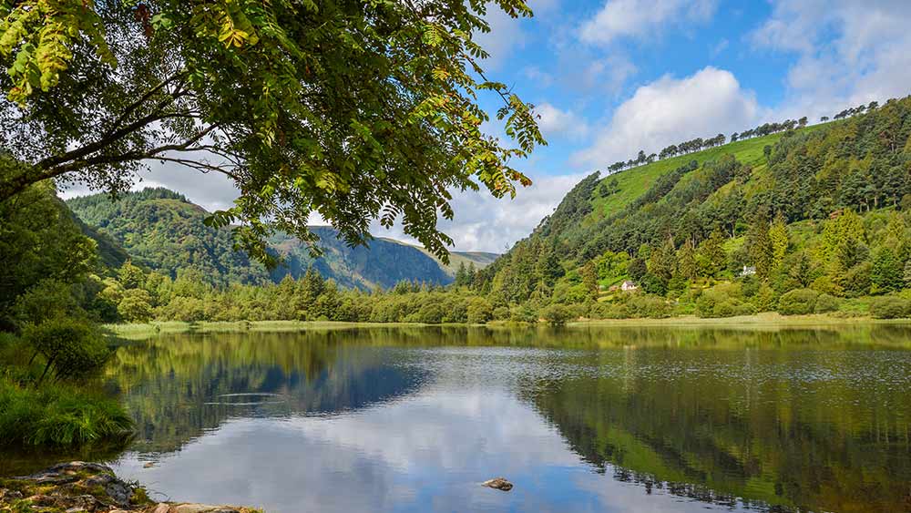 Glendalough Valley in graafschap Wicklow