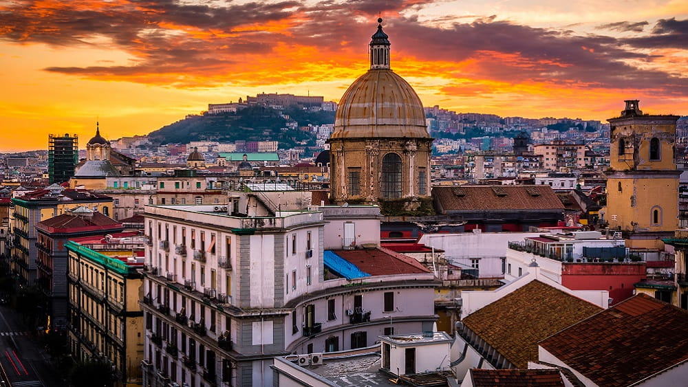 Sunset over Naples