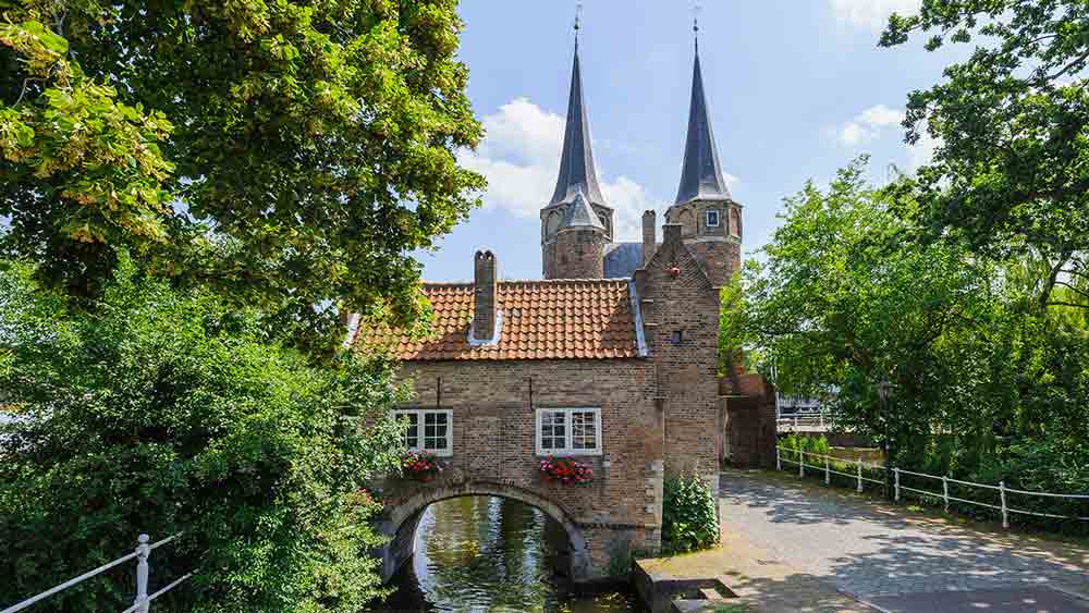 Eastern Gate in Delft, Netherlands