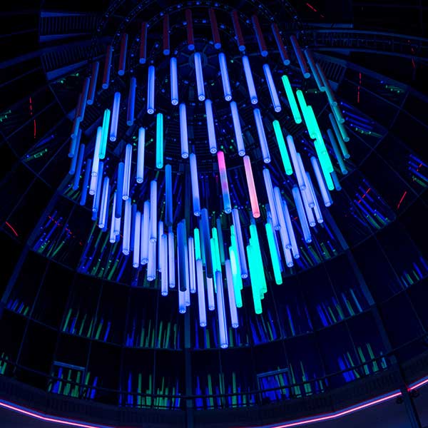 Neon Cahndelier Dutch Design Week