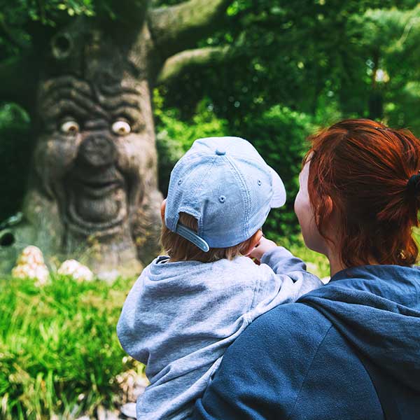 Mother and son at Efteling Theme Park