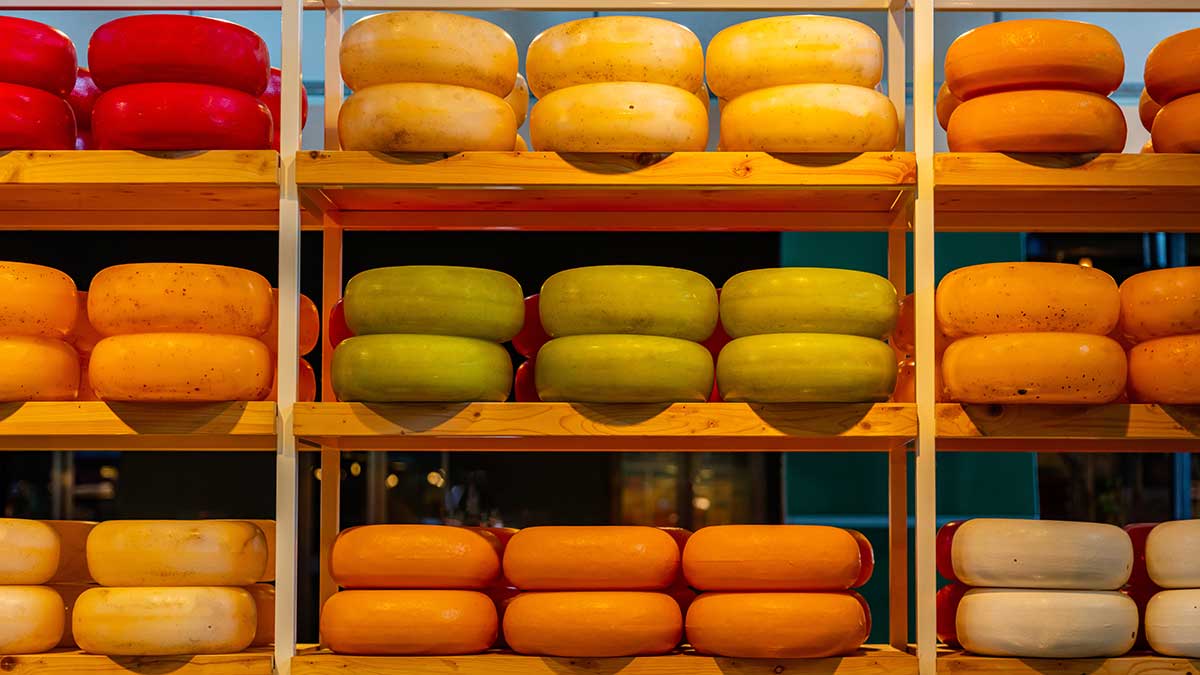 Netherlands home of Gouda Cheese