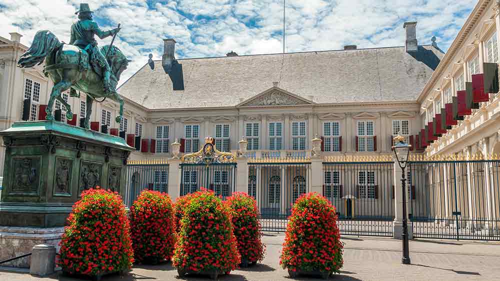 Palace Noordeinde in The Hague, Holland