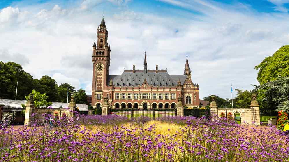 Peace Palace in The Hague, Holland