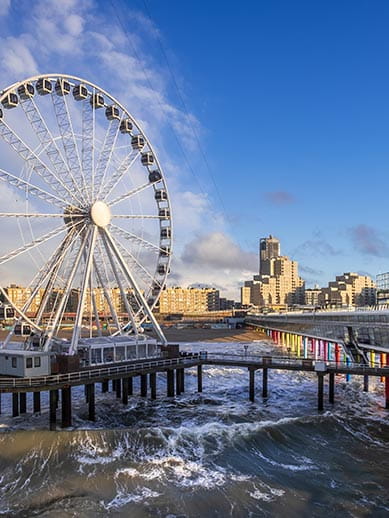 Scheveningen Pier Ferris Wheel Beach