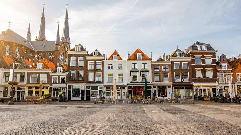 Delft Square in the Netherlands