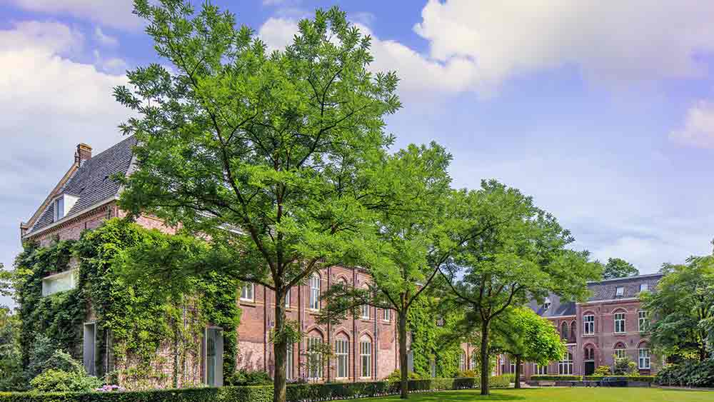 Brick monastery in Tilburg, Netherlands