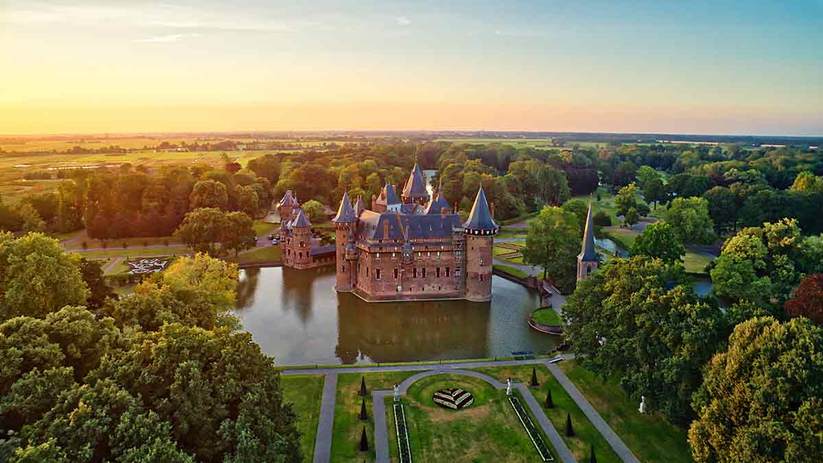 De Haar Castle in Utrecht, Netherlands
