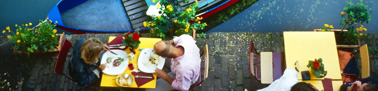 Canal dinner in Utrecht, the Netherlands