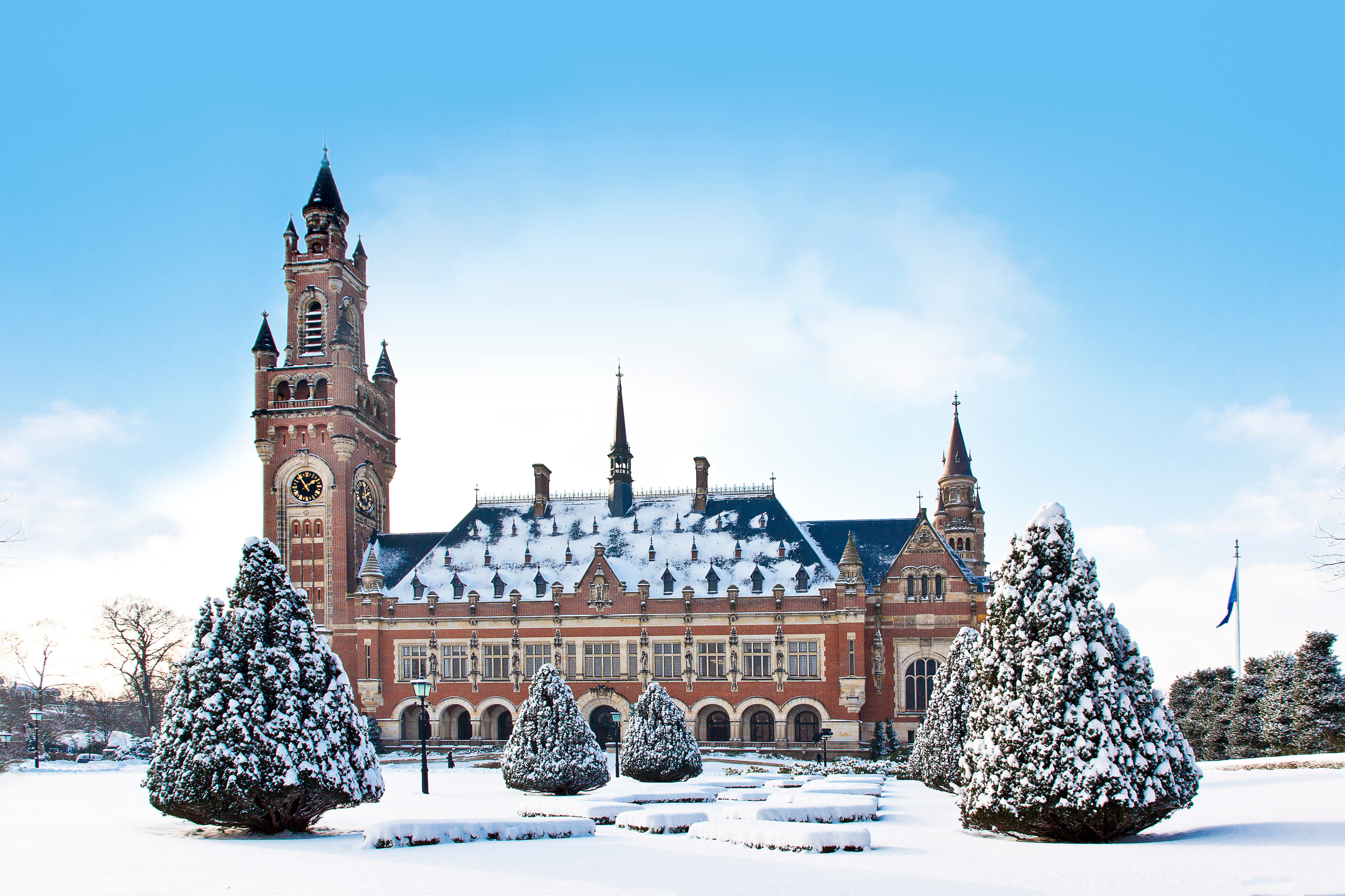 The Hague Palace during winter