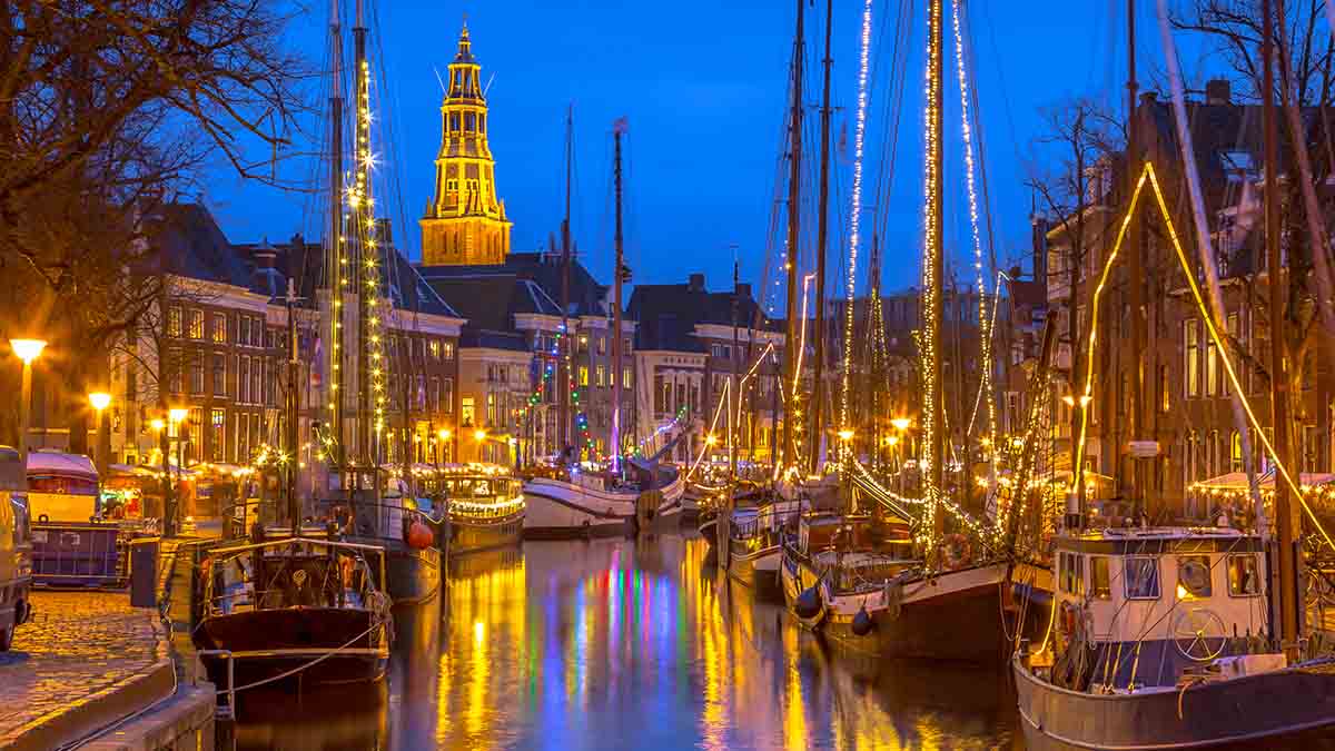 Winter Wel Vaart in Groningen