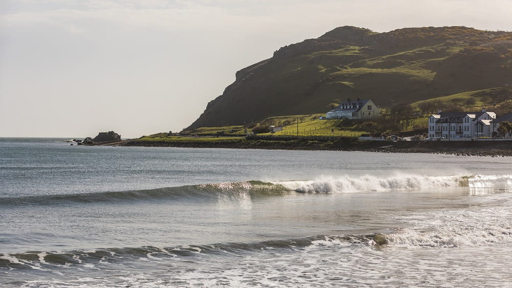 Ballygally Beach in Northern Ireland
