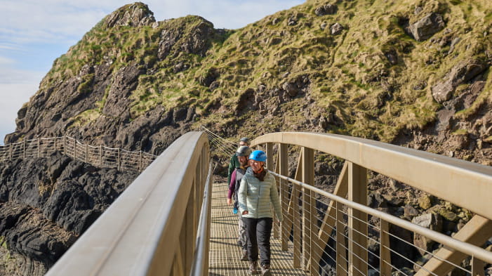 View of the Gobbins in Northern Ireland