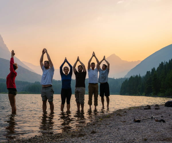 Sunset yoga