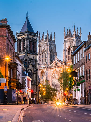 Ville de York, Angleterre. Mini-croisière P&O Ferries.