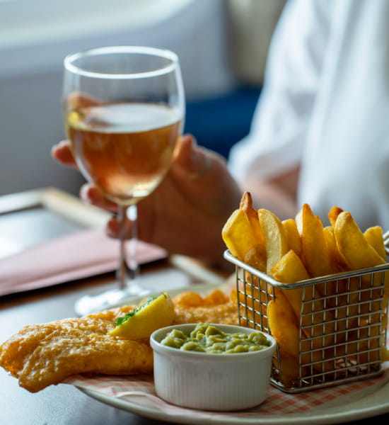 Club Lounge Fish and Chips