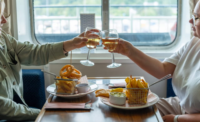 Club Lounge on Cairnryan to Larne food and drink