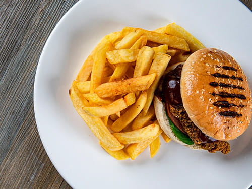 Cairnryan to Larne Food Court Burger P&O Ferries