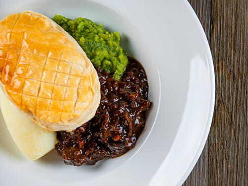 Food Court Steak and Ale pie P&O Ferres