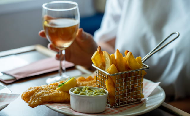 Irish Sea Club Lounge Fish and Chips