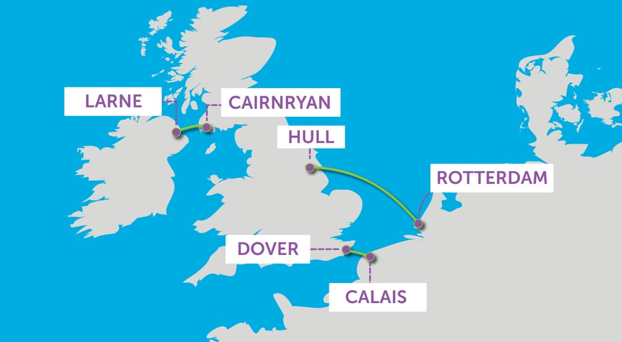 P&O Ferries Routes 2024
