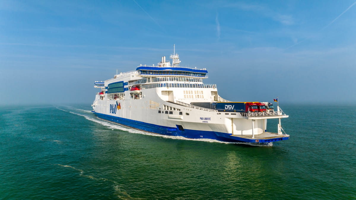 P&O Ferry on Dover to Calais route
