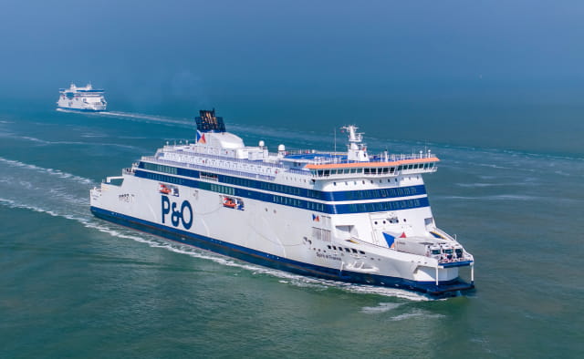P&O ferry at sea