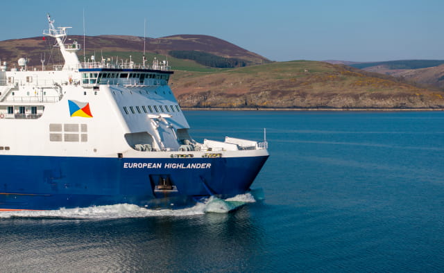 P&O Ferry on Irish Sea