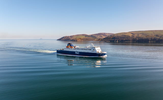 P&O Ferry on Irish Sea
