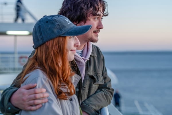 Couple enjoying view on P&O Ferry