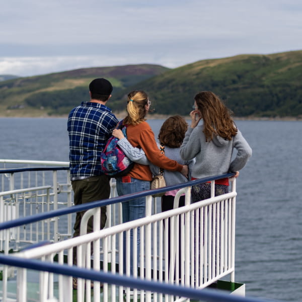 Passengers on Cairnryan to Larne ferry