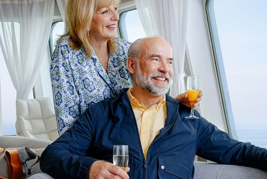Couple in Club Lounge