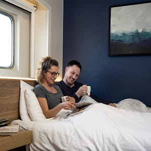 State cabin on a P&O ferry to Holland