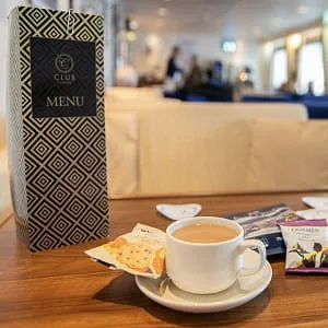 Club Lounge on a ferry to Northern Ireland