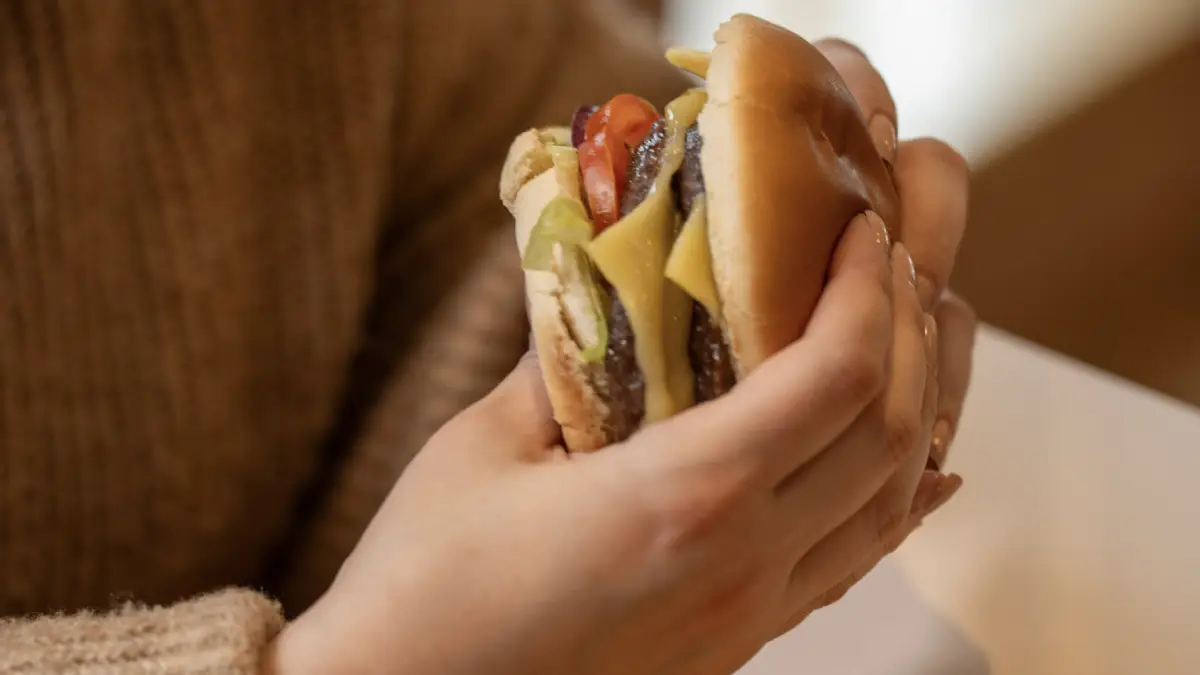 food court cheese burger