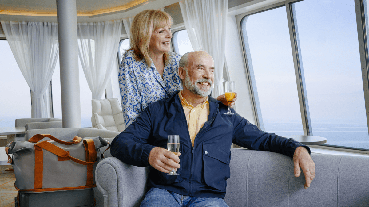 Couple in Club Lounge