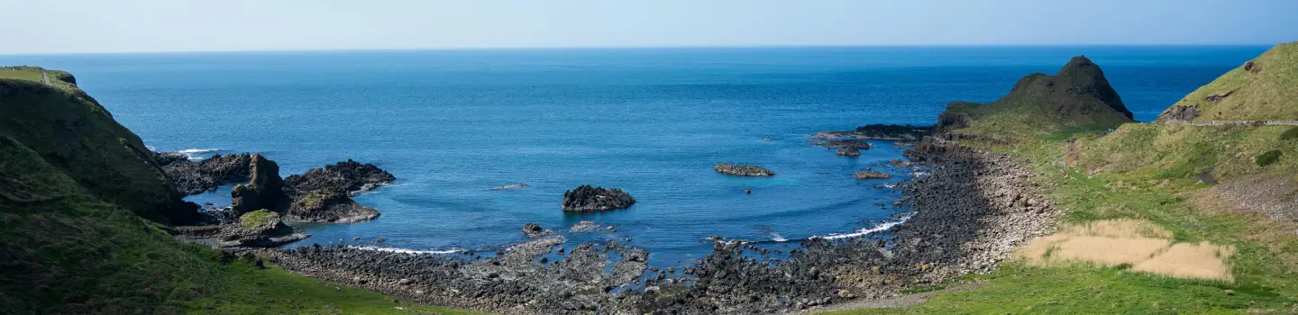 Northern island cove in summer