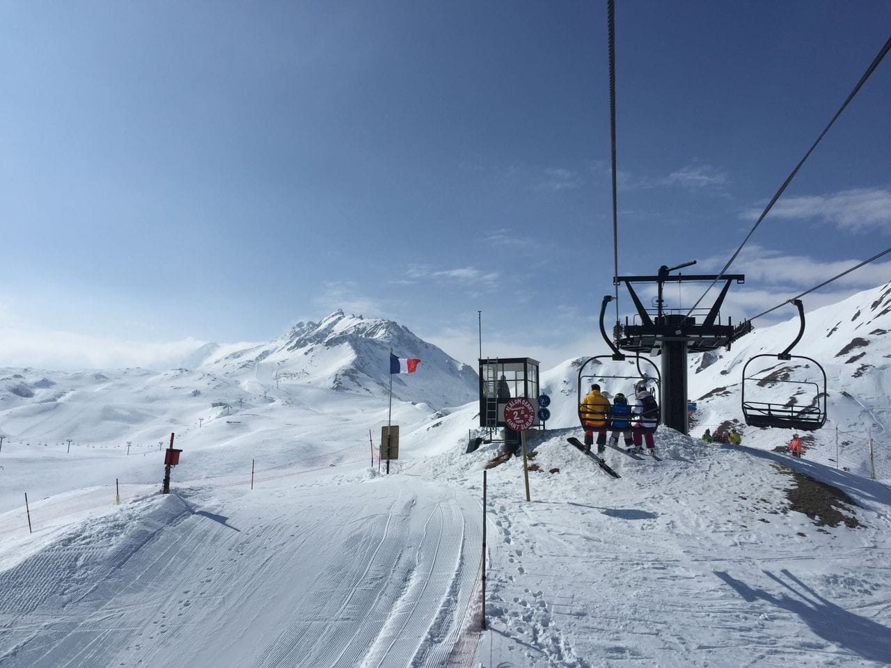 Skiing in Tignes